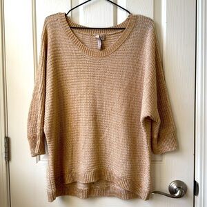 MISIA Oatmeal Neutral Knit Crewneck Sweater XL Petite